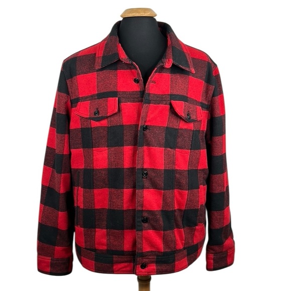 American Rag Men's Buffalo Plaid Wool Blend Insulated Button Down Jacket Sz XXL - Picture 1 of 8